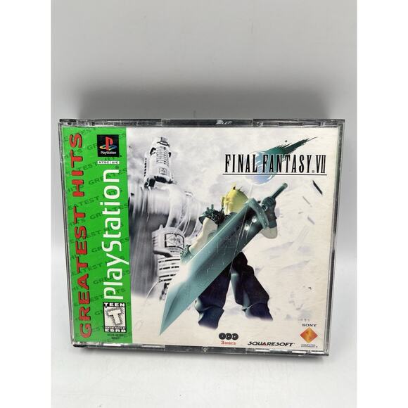 Final Fantasy VII 7 (Greatest Hits) - Sony Playstation 1 PS1 - CIB! - Picture 1 of 16